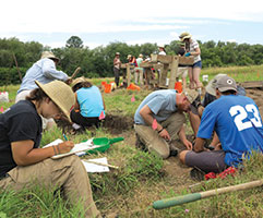 Archaeology Students at Work