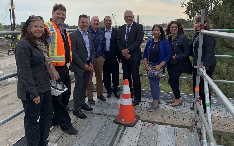 tour of Port Lands Flood Protection project