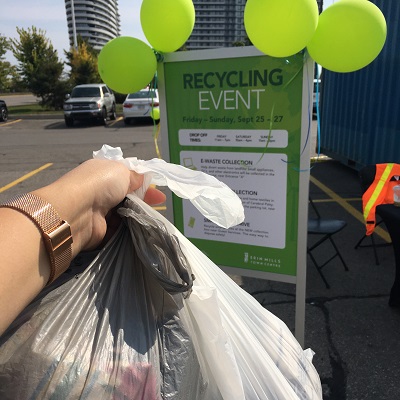 People Power Challenge participant takes part in recycling initiative