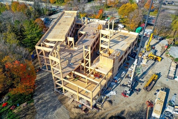 aerial view of new TRCA administrative office building
