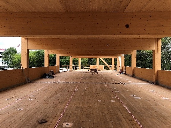 southward view of second floor of new TRCA administrative building