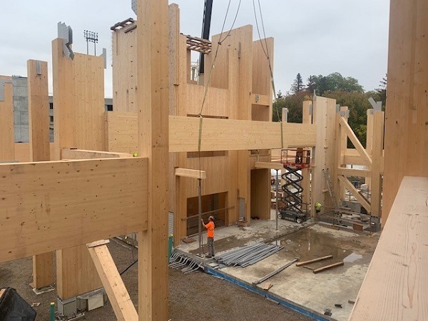 view of elevator lobby area of the new TRCA administrative building