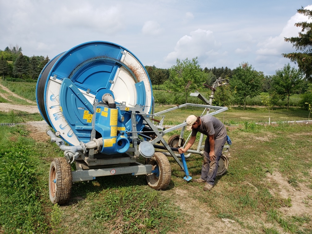 TRCA nursery team member Darren Tree operates heavy machinery
