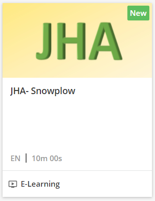 JHA Course - Snowplow