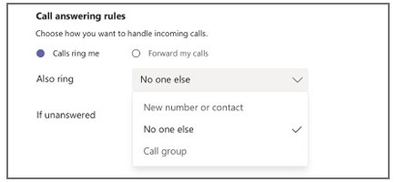 If you want your incoming calls to ring you and someone else you can set that up in Teams using call answering rules
