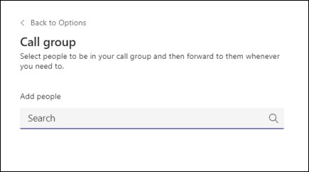 Select people to be in your call group and then forward to them whenever you need to