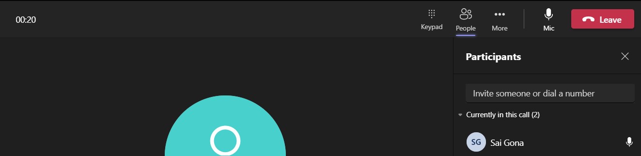To add someone new to a group call select show participants and type in the persons name or phone number in the search box then hit enter