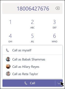 select your delegate by typing in the persons name