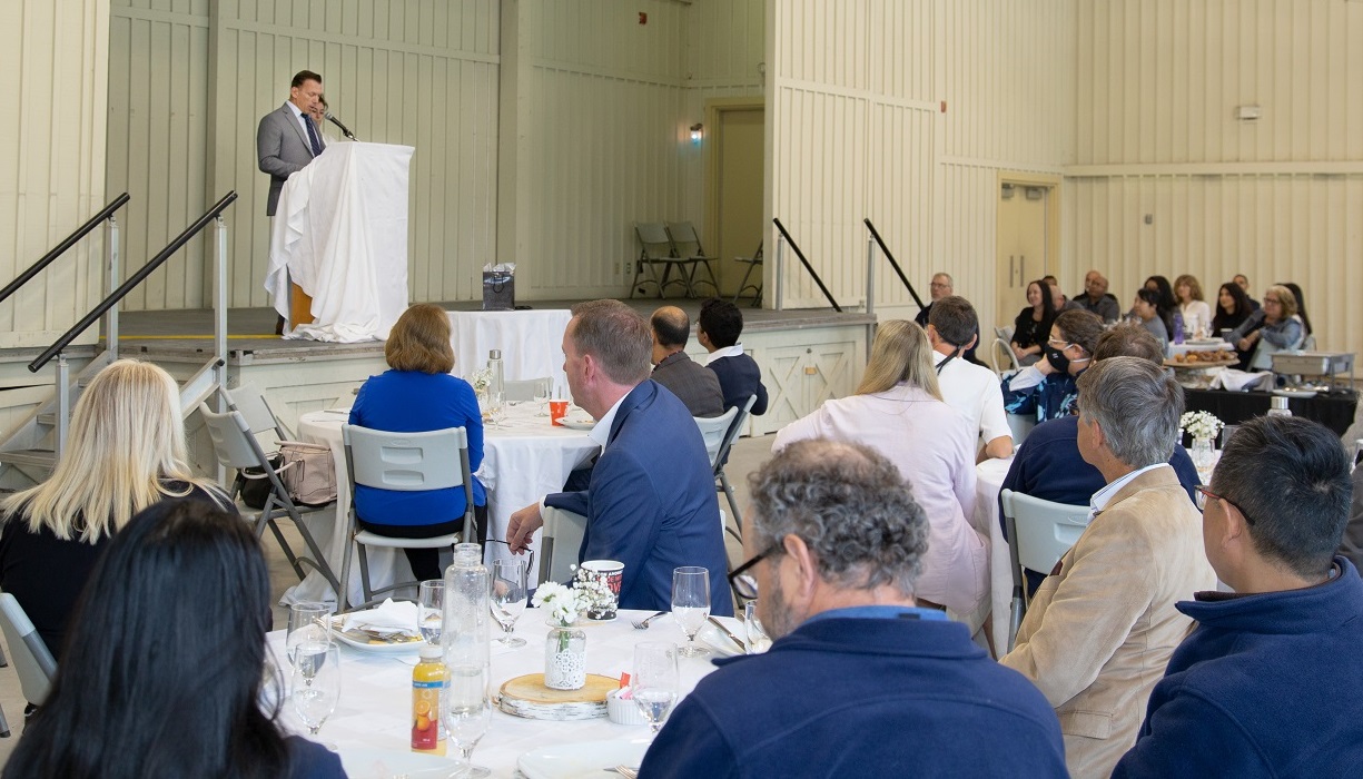 TRCA CEO John MacKenzie addresses the 2022 Service Recognition Awards Breakfast