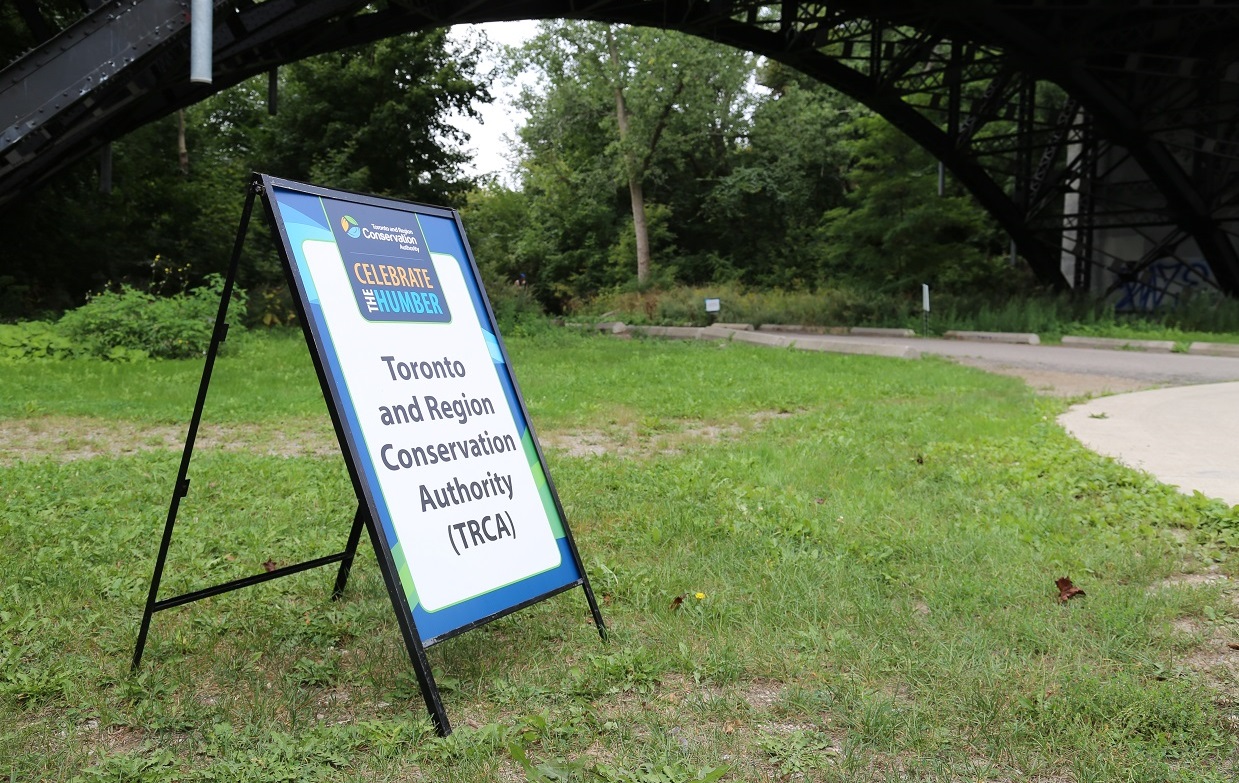 sign greets visitors to TRCA Celebrate the Humber event