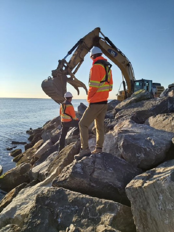 TRCA construction services team working at Humber Bay Park East