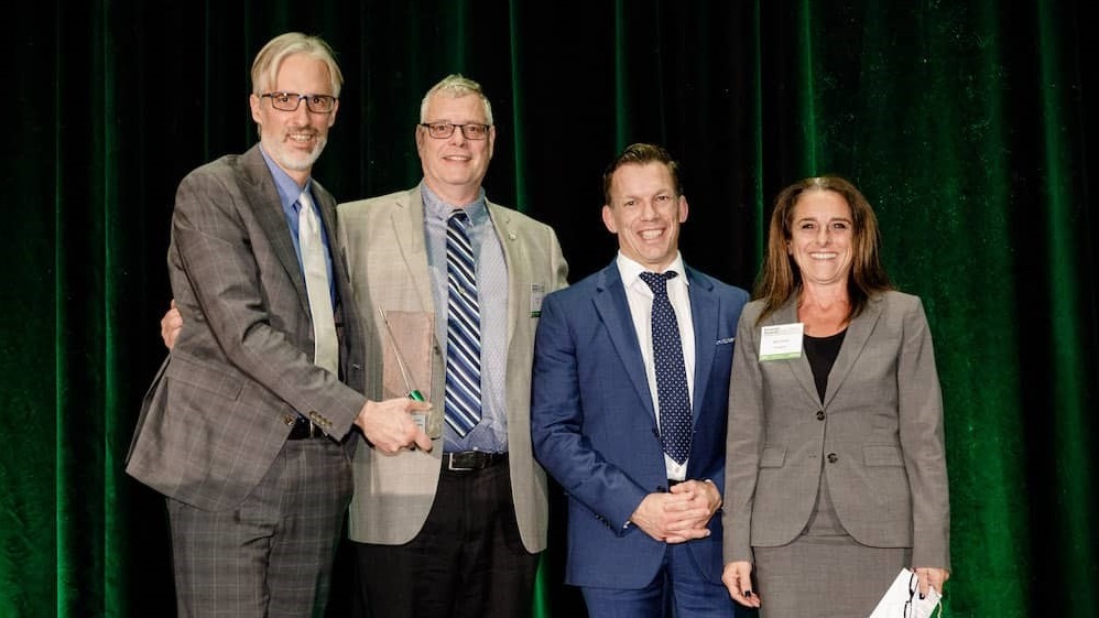 TRCA and partners accept Brownie Award for work on the Jim Tovey Lakeview Conservation Area project