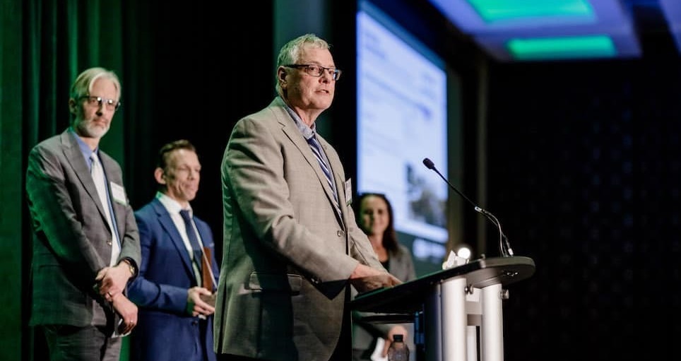 Don Ford delivers remarks at the 2022 Brownie Awards ceremony