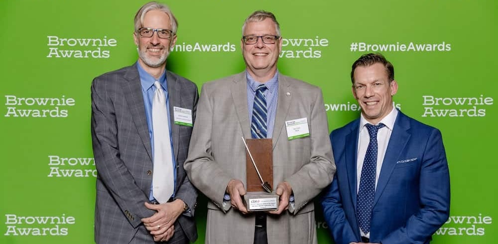TRCA and partners accept Brownie Award for work on the Jim Tovey Lakeview Conservation Area project