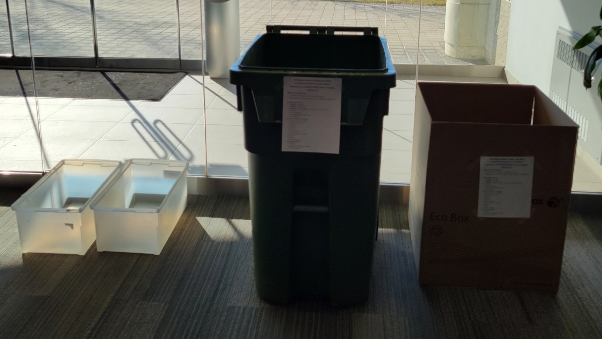 Drop-off boxes have been set up at TRCA head office to receive donations to support earthquake victims in Turkey and Syria